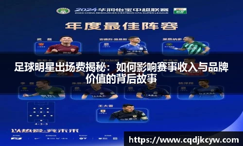 足球明星出场费揭秘：如何影响赛事收入与品牌价值的背后故事
